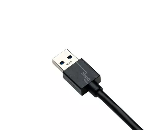 USB 3.1 kaapeli tyyppi C - 3.0 A pistoke, 5Gbps, 3A lataus, musta, 1.00m, monipussi